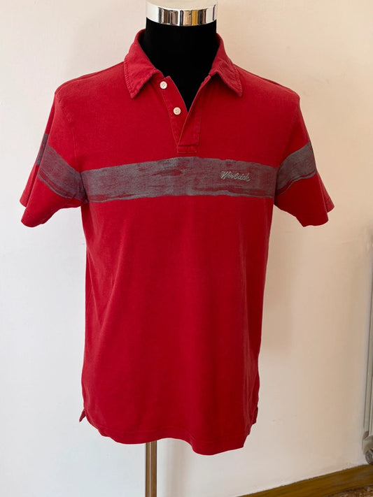 Woolrich Polo Rossa Uomo M – 100% Cotone Vintage Sportiva