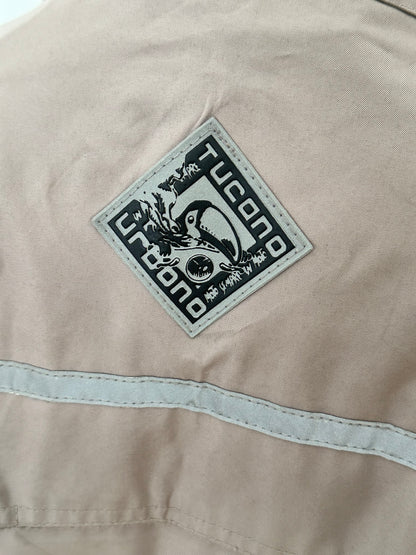 Giacca Uomo Tucano Urbano Taglia M Beige Casual Moto con Colletto Velluto