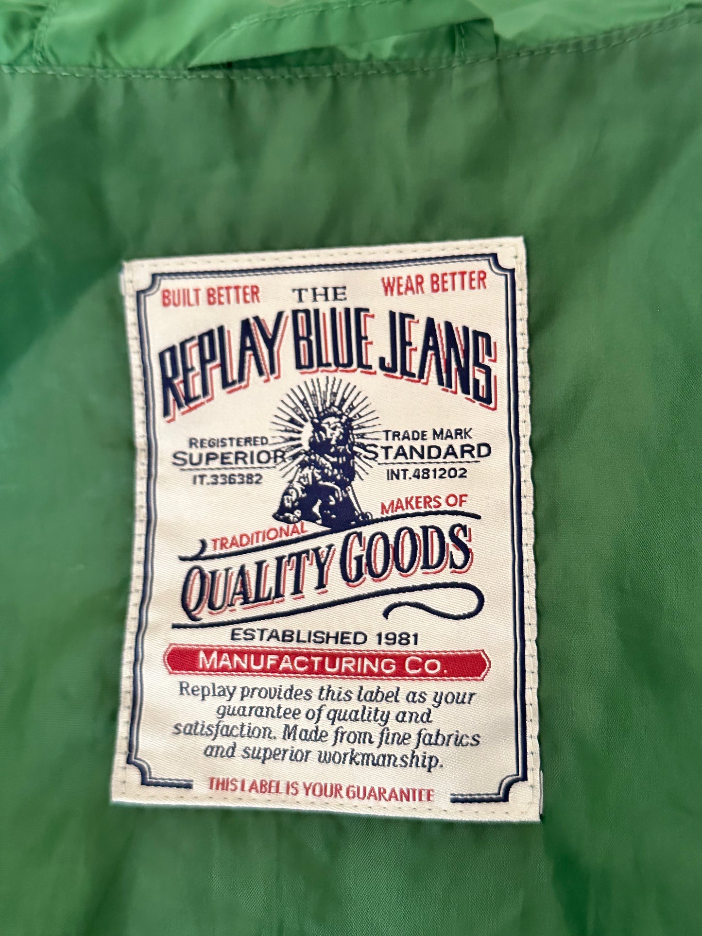 Giacca Replay Blue Jeans con cappuccio – Taglia S