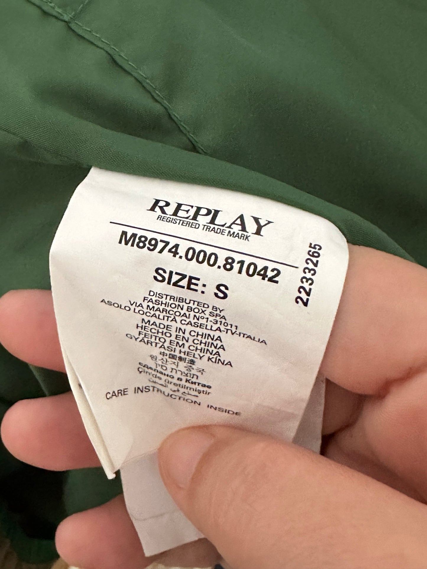 Giacca Replay Blue Jeans con cappuccio – Taglia S