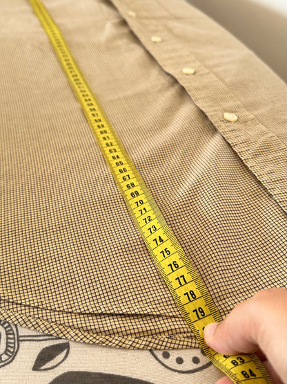 Camicia Uomo Nautica Beige a Quadretti in Cotone – Taglia L