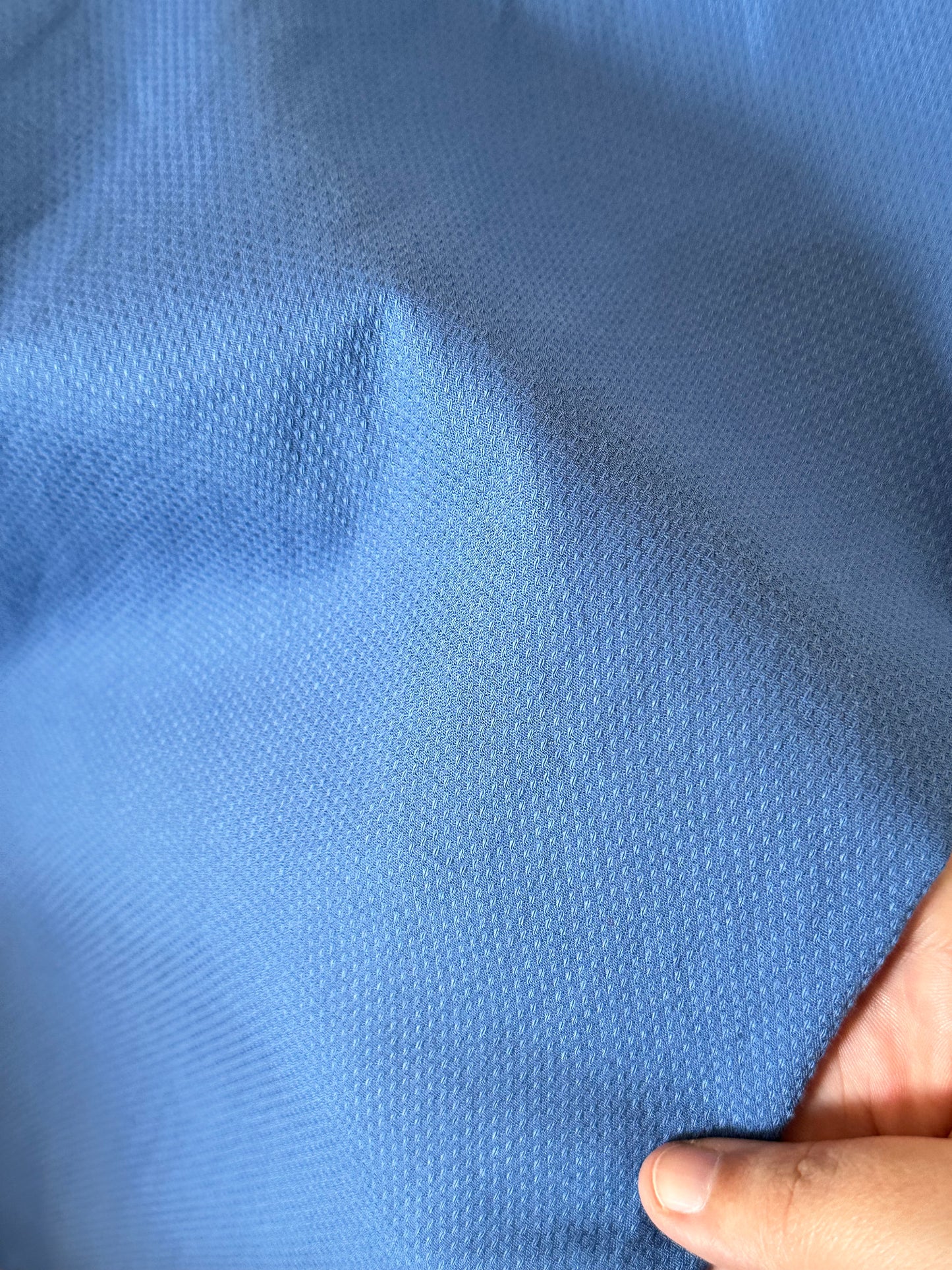 Calvin Klein Camicia Uomo Slim Fit Stretch Blu Manica Lunga