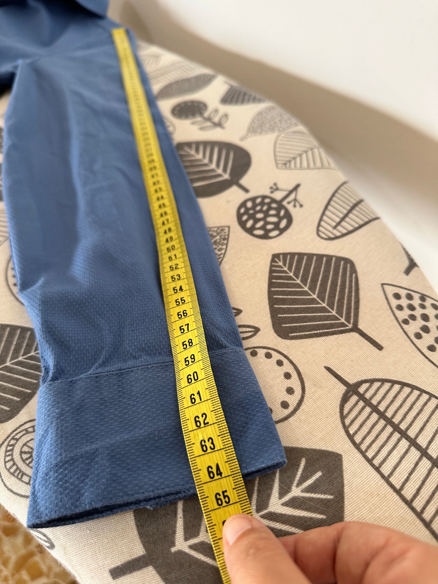 Calvin Klein Camicia Uomo Slim Fit Stretch Blu Manica Lunga