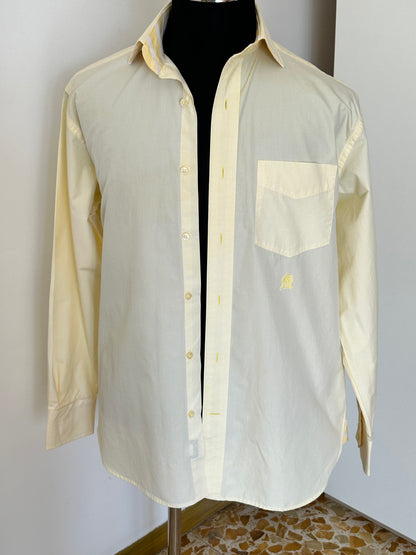 Camicia Uomo Tommy Hilfiger Slim Fit Giallo 100% Cotone – Taglia S