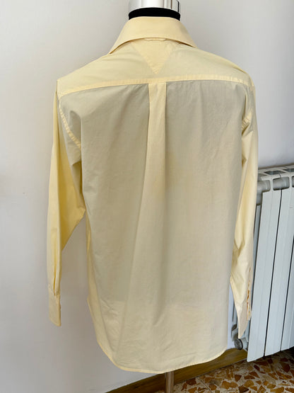 Camicia Uomo Tommy Hilfiger Slim Fit Giallo 100% Cotone – Taglia S