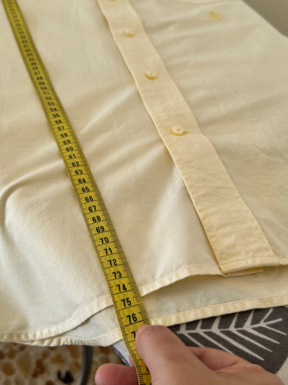 Camicia Uomo Tommy Hilfiger Slim Fit Giallo 100% Cotone – Taglia S