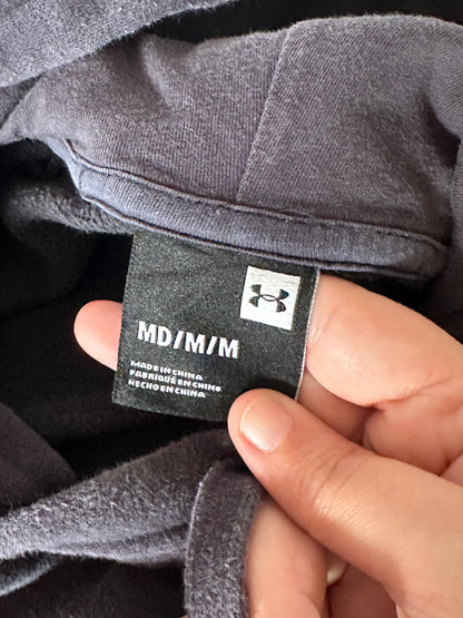 Felpa con Cappuccio Under Armour Uomo – Logo Grande – Nero – Taglia M
